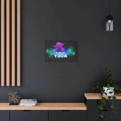 Inspirational Yoda Canvas Art - Modern Wall Decor for Star Wars Fans 