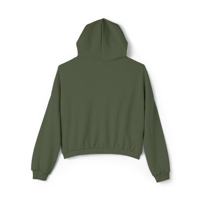 Women's Cinched Bottom Hoodie - 'Born to Vibe, Made to Roar' Design