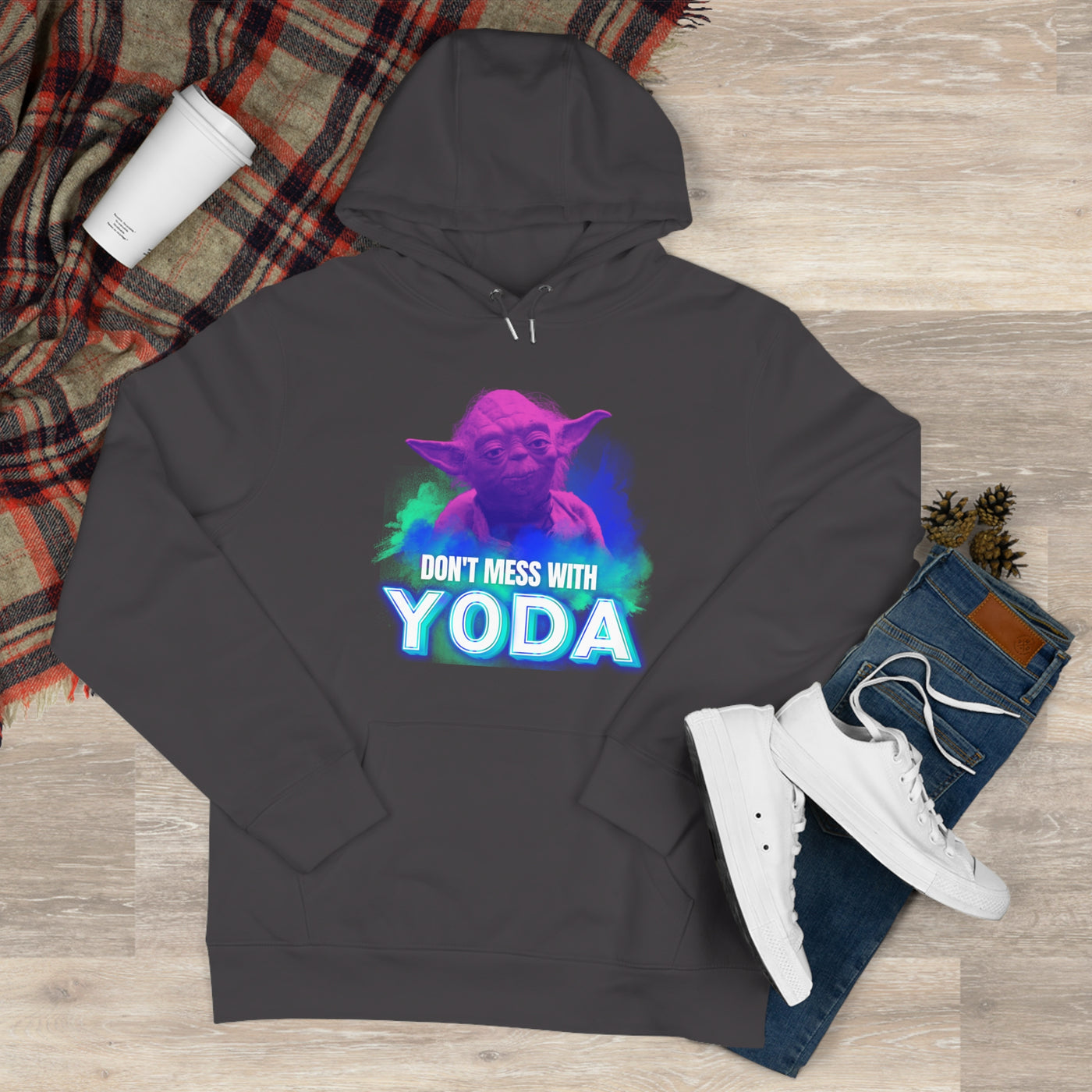 Don't Mess With Yoda Hooded Sweatshirt - starwars