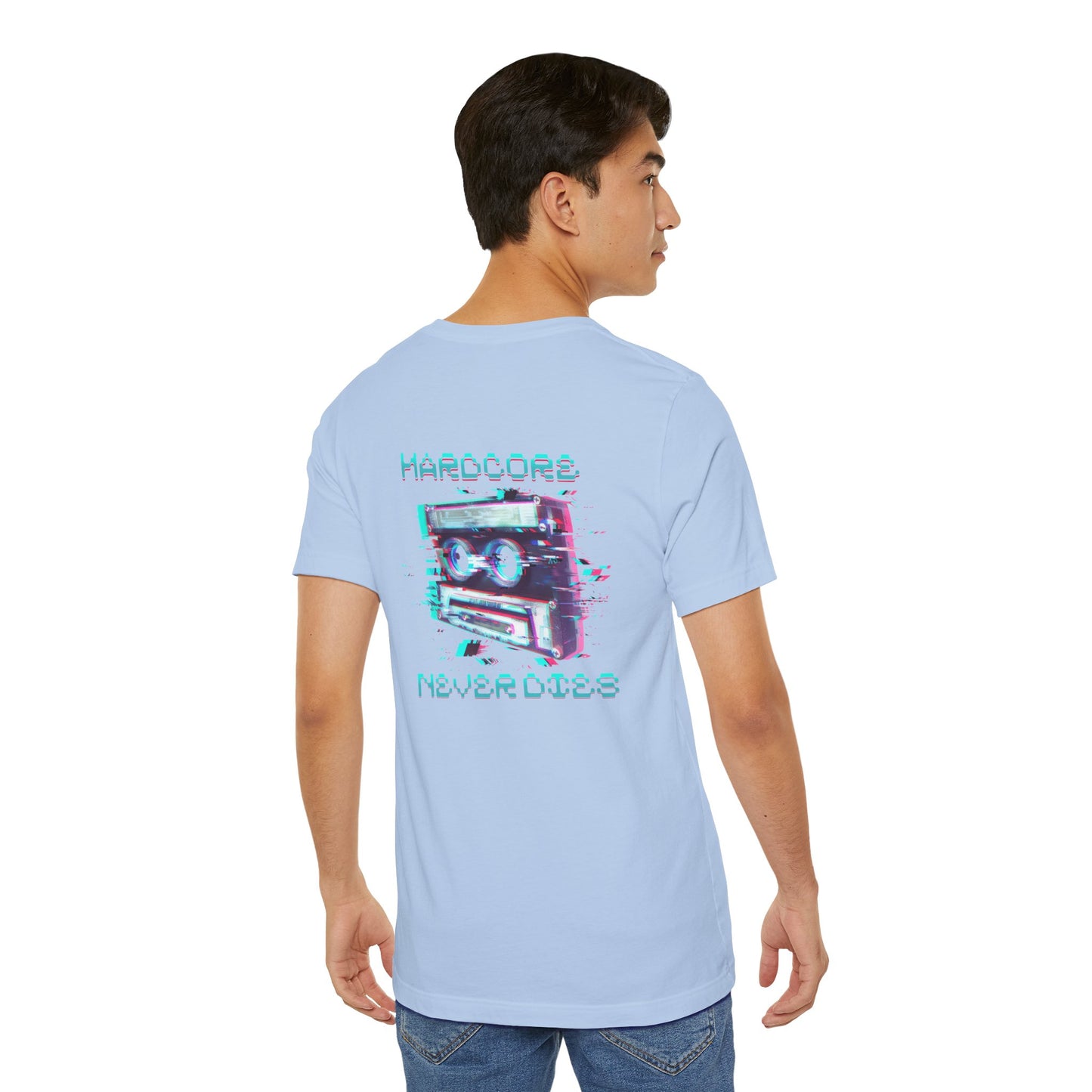 Techno - Hardcore Never Dies - Retro Graphic Tee, 90s Aesthetic Shirt unisex