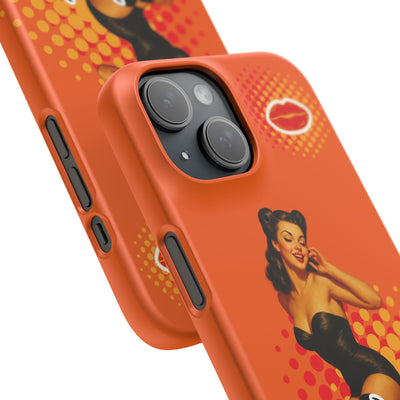 Retro Pin-Up - Handyhülle - Snap Case - Bold 'Wow' Design
