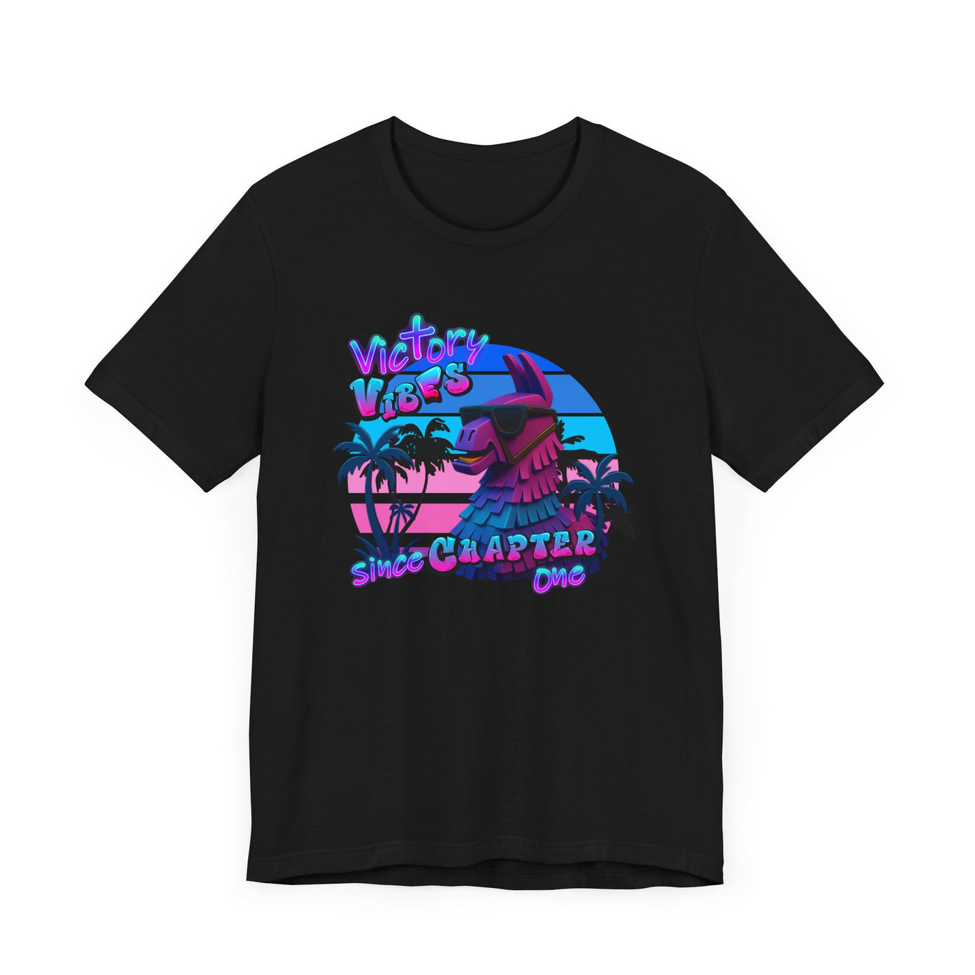 Retro Fortnite Vibe Unisex Short Sleeve Tee - 'Victory' Chapter One Graphic