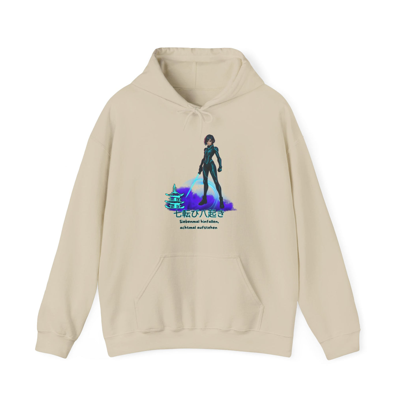 Hoodie  Anime "siebenmal hinfallen - achtmal aufstehen"