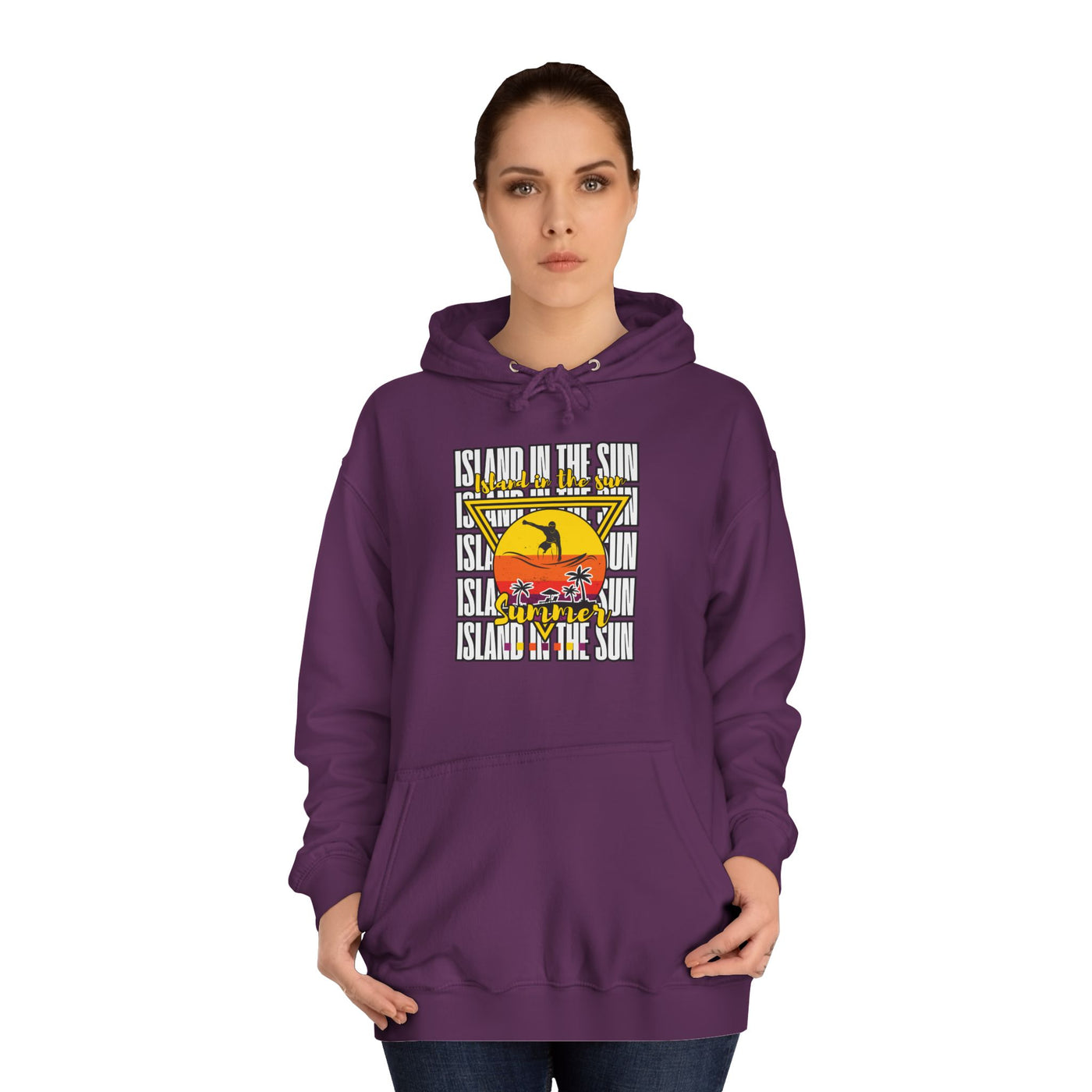 Vibrant College Spirit Hoodie, Unisex College Hoodie