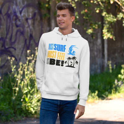 Just Surf Hooded Sweatshirt - Perfect for Beach Lovers and Surf Enthusiasts