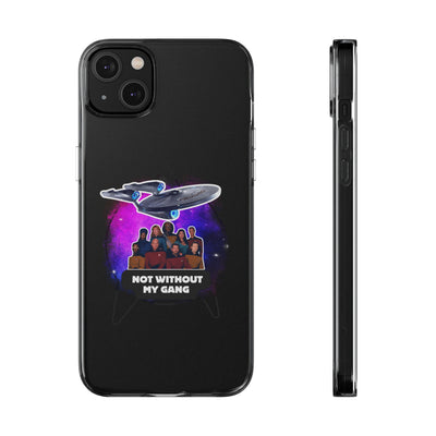 Galaxy-Inspired Soft Phone Case - Not Without My Gang, Star Trek Lovers Handyhülle