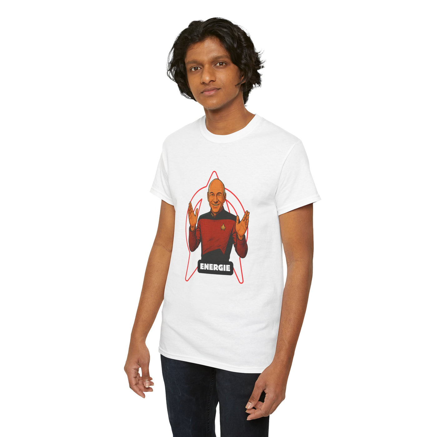 Energie Unisex Heavy Cotton Tee - Perfect for Sci-Fi Fans and Casual Wear