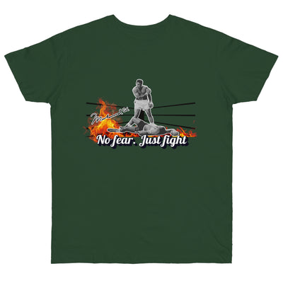 No Fear Just Fight T-Shirt, Motivational Shirt Muhammad Ali
