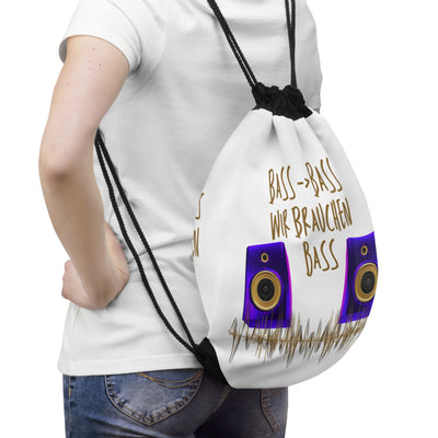 Bass Music Drawstring Bag