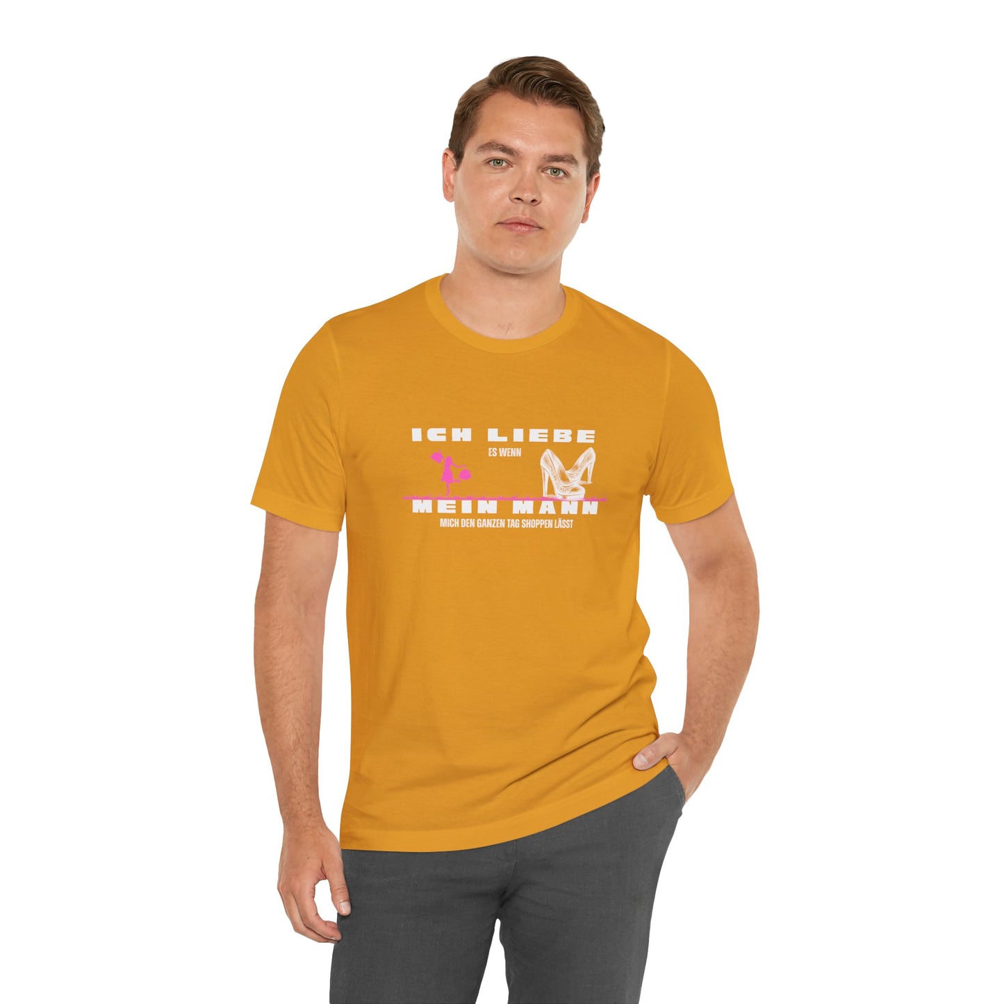 I Love My Husband "Shopping" Unisex Jersey Short Sleeve Tee