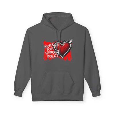 Herz führt Erfolg folgt Hoodie
