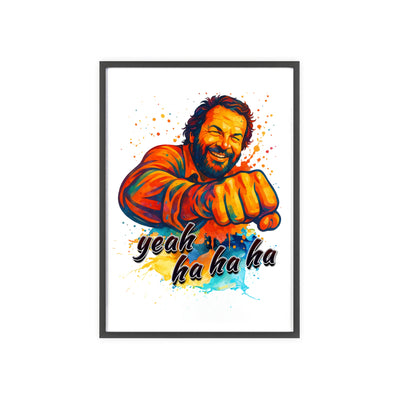 Funny Motivational Poster with Bud Spencer – 'Yeah Ha Ha Ha' 