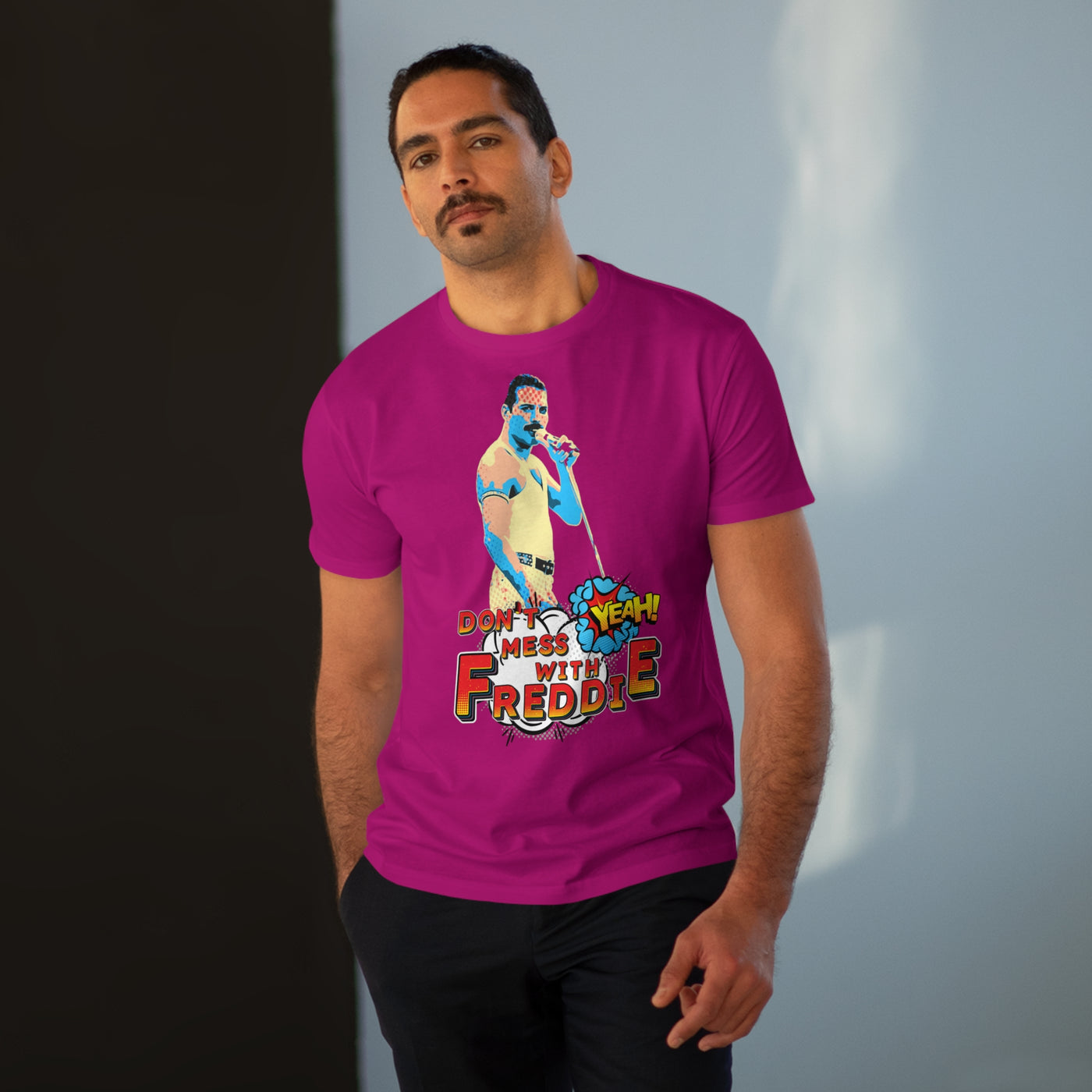 Freddy-Inspired Graphic Tee - Fun & Bold Modern Fit Shirt