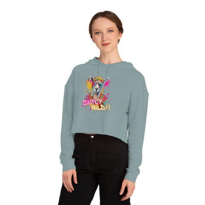 Urban Wilds Crop Hoodie - Colorful Graffiti Inspired Design