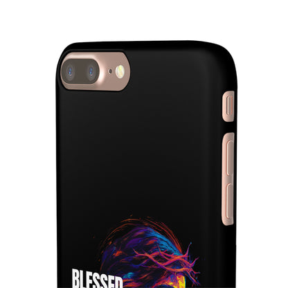 Blessed Saved Loved -  Snap Case Handyhülle - Jesus