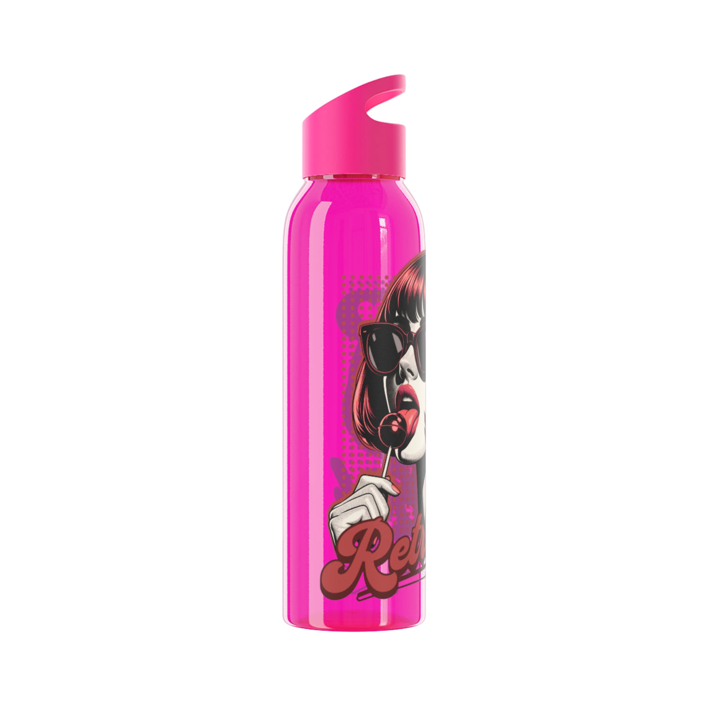 Retro Girl Stainless Steel Water Bottle, Sport Hydration, Wasserflasche