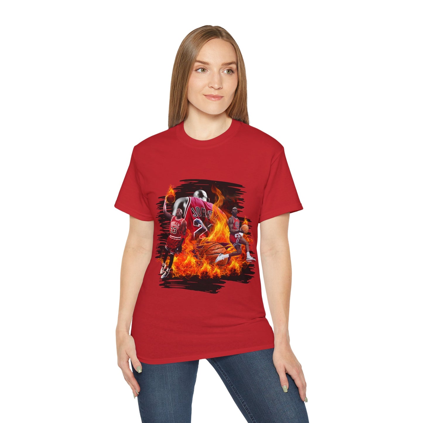 Basketball Jordan, Cool Sports Shirt, Unisex Cotton T-Shirt