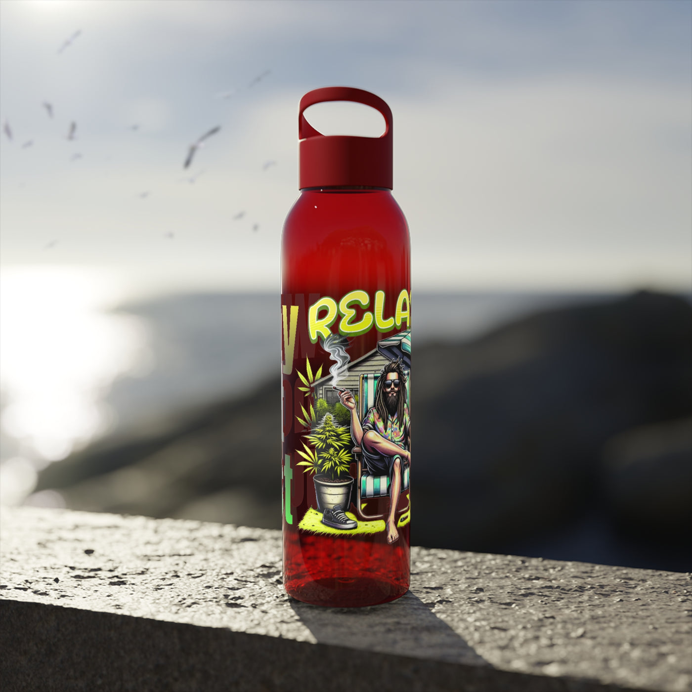 Chic Water Bottle -Wasserflasche  Why not just relax