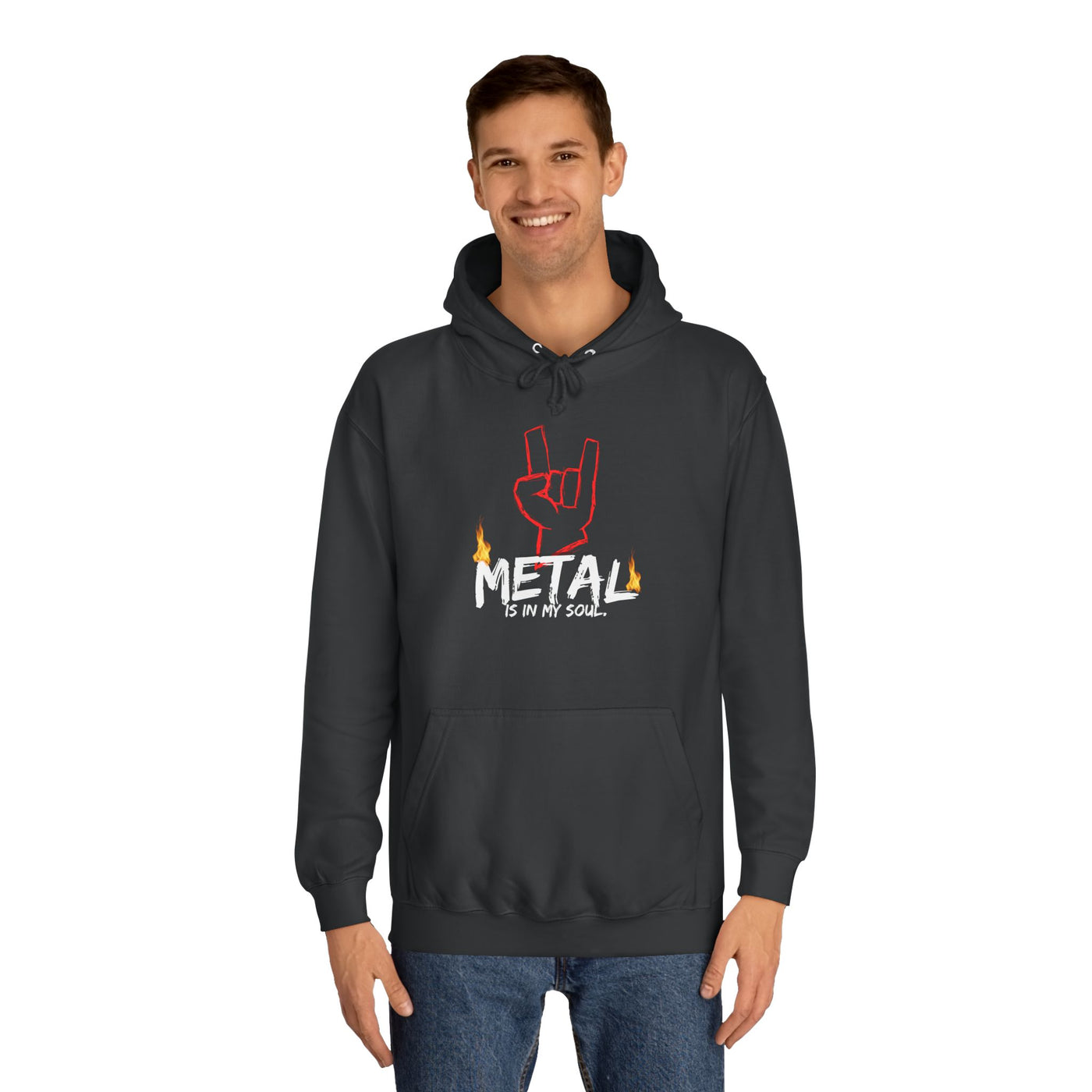 "Metal" Music Unisex College Hoodie