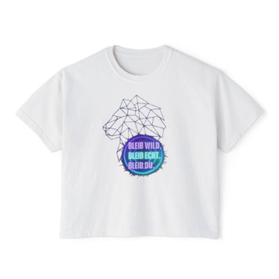 Wild Spirit Women's Boxy Tee | Motivational Graphic Top | Casual Wear, Gift for Nature Lovers, Birthday, Inspirational Tees