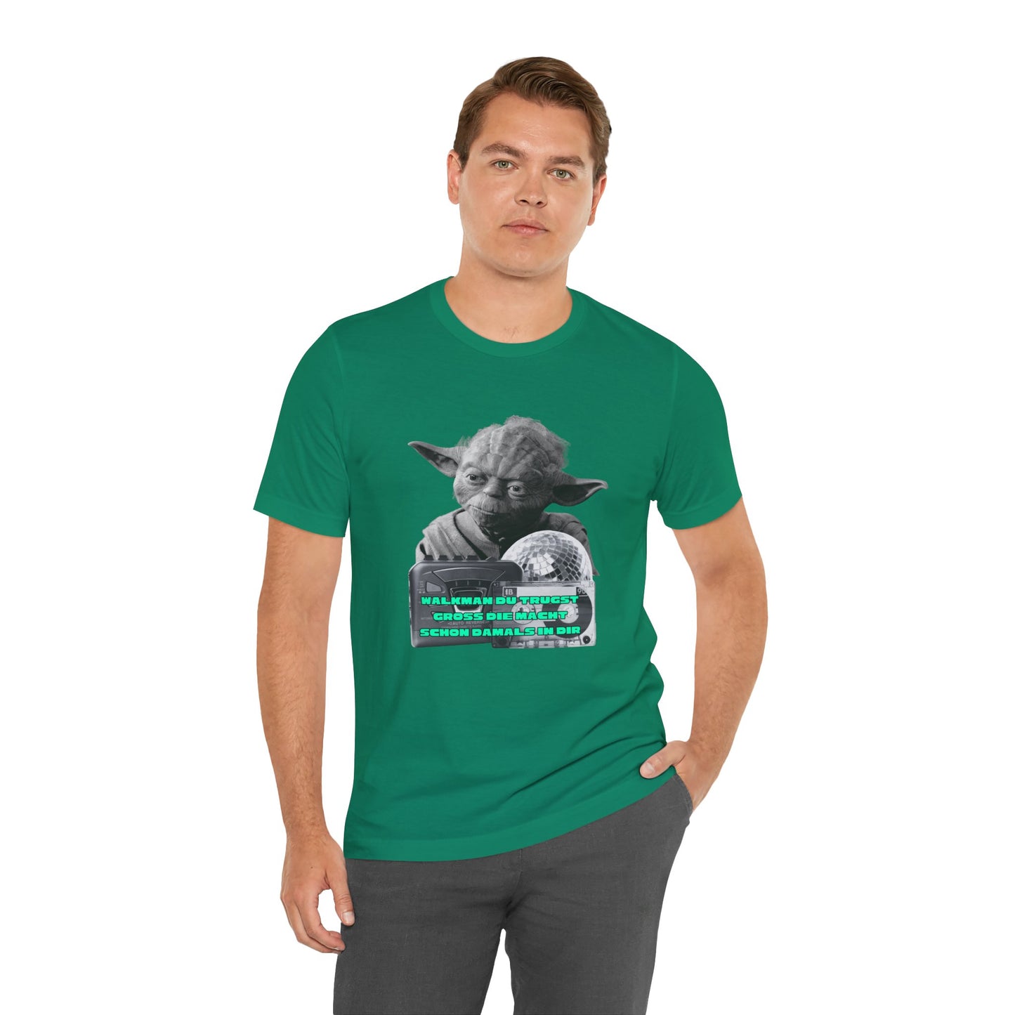 Funny Yoda Quote Unisex Tee - Walkman du kennst - erfahren du bist starwars