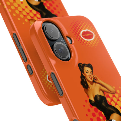 Retro Pin-Up - Handyhülle - Snap Case - Bold 'Wow' Design