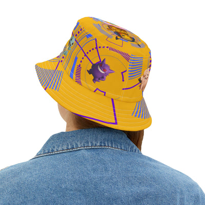 Colorful Pokemon Bucket Hat for Kids & Adults, Perfect for Summer Festivals