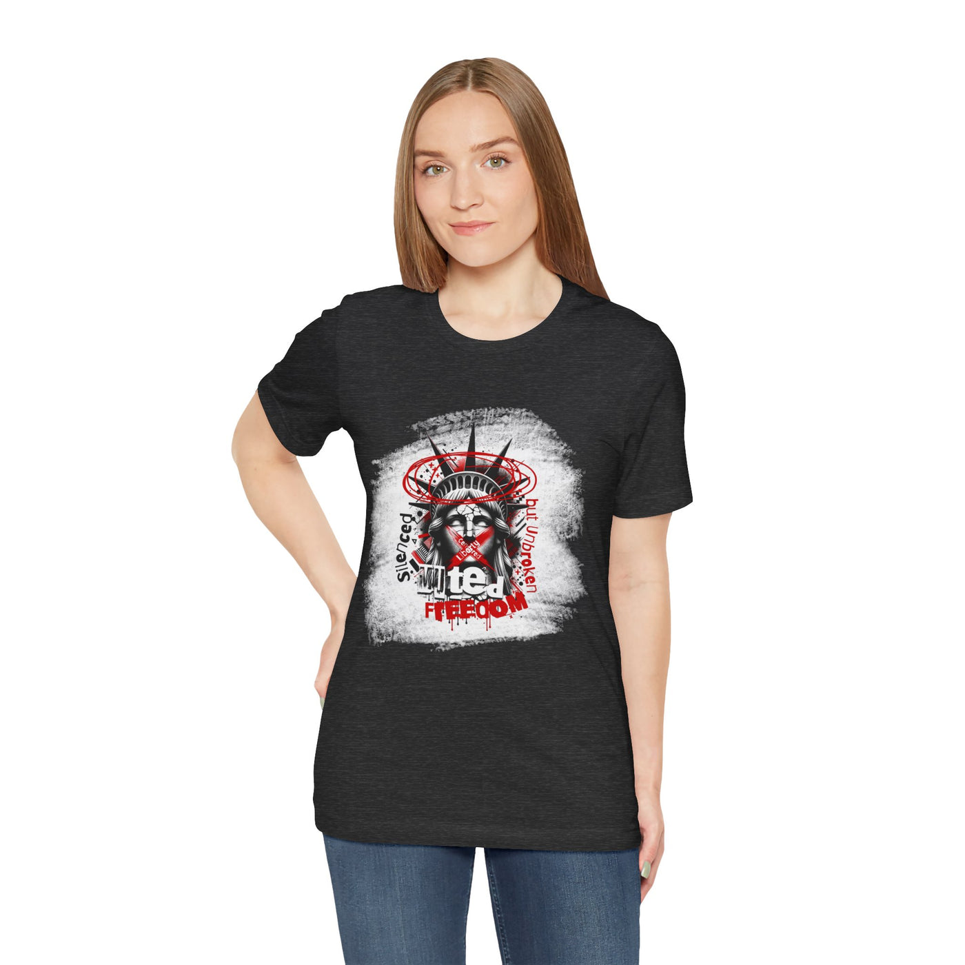 Freedom-Themed Unisex T-Shirt, Statue of Liberty - Freiheitsstatue