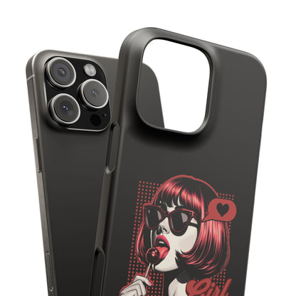 Retro Girl Snap Case Handyhülle