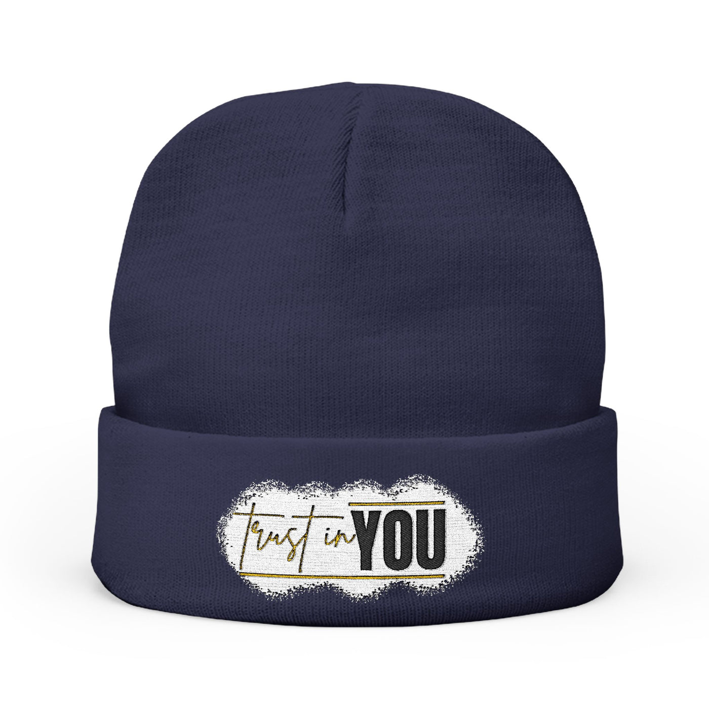 Inspirational Knit Beanie - Trust in YOU Embroidery