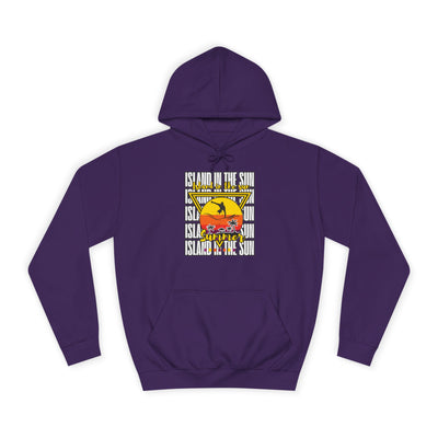 Vibrant College Spirit Hoodie, Unisex College Hoodie