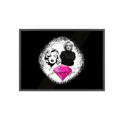 Vintage Marilyn Monroe Poster with Wooden Frame