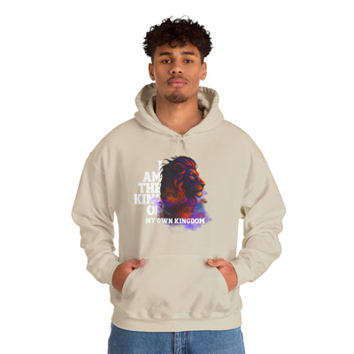 Inspirational Lion Hoodie "i am the king of my kingdom"