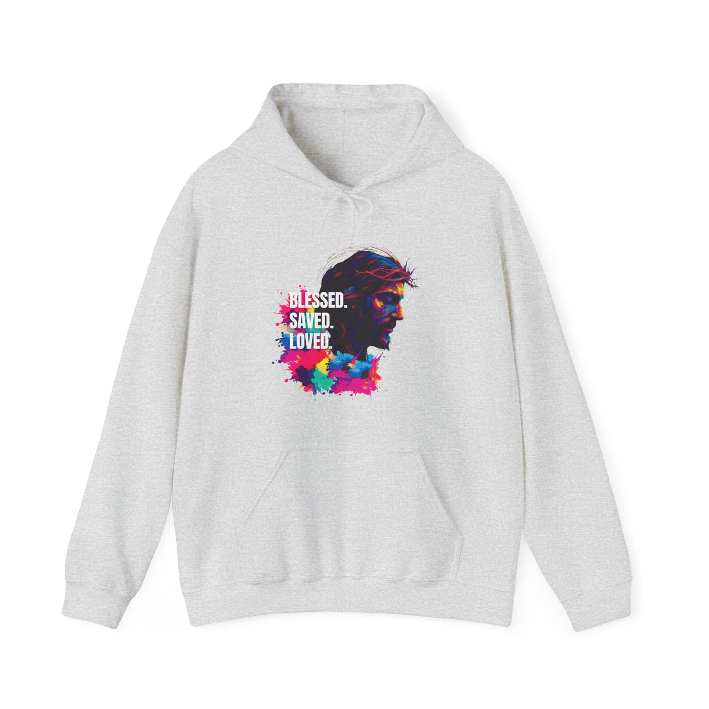 Jesus bunt - Blessed- saved- loved