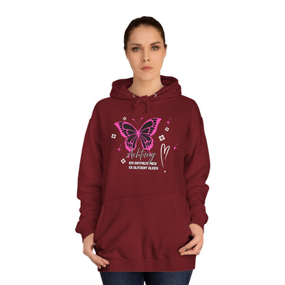 Hoodie Achtung ich entfalte mich - es glitzert gleich