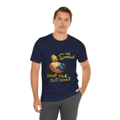 The Simpsons Donut Lover Tee - Funny Graphic T-Shirt -unisex