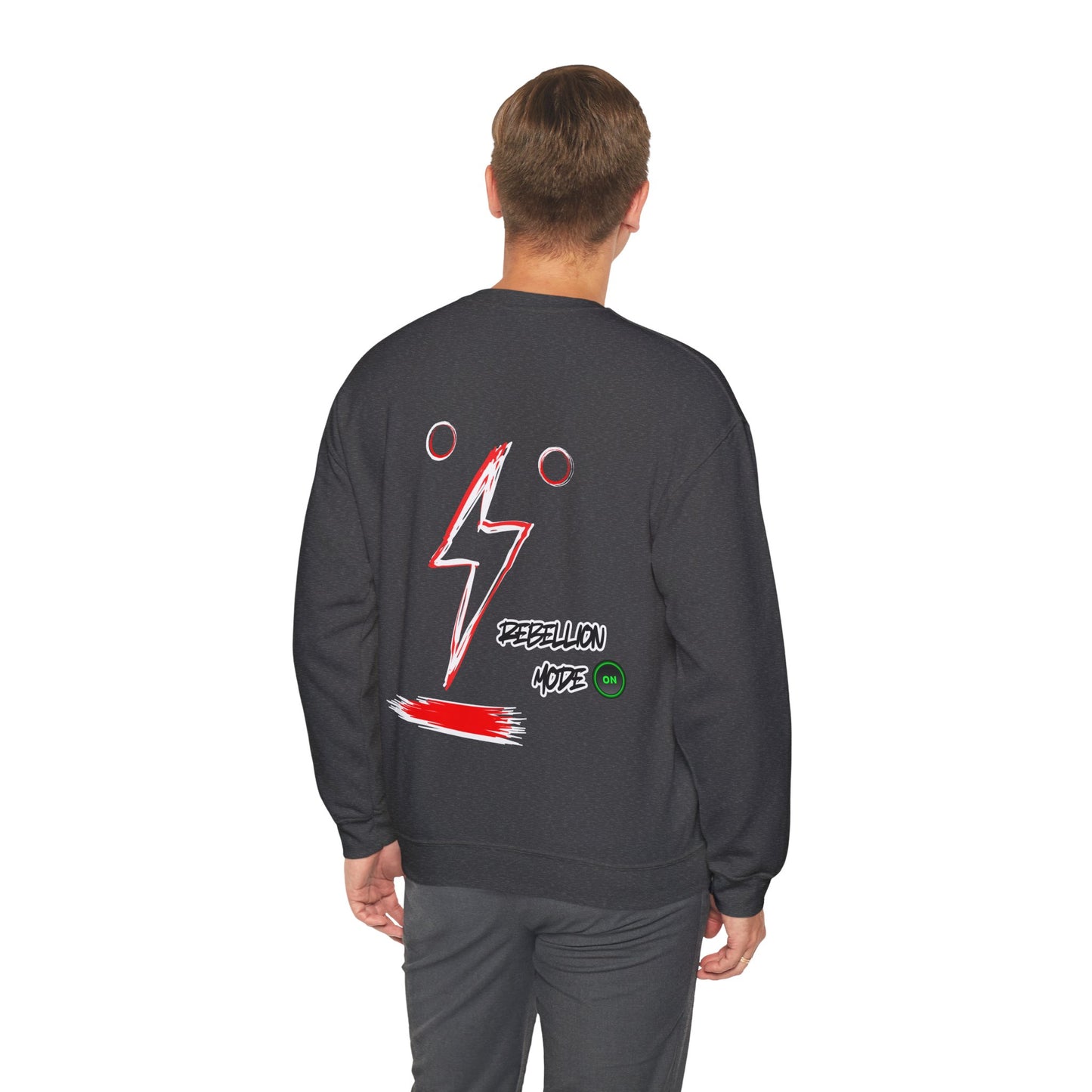 Rebellion Mode on Sweatshirt unisex