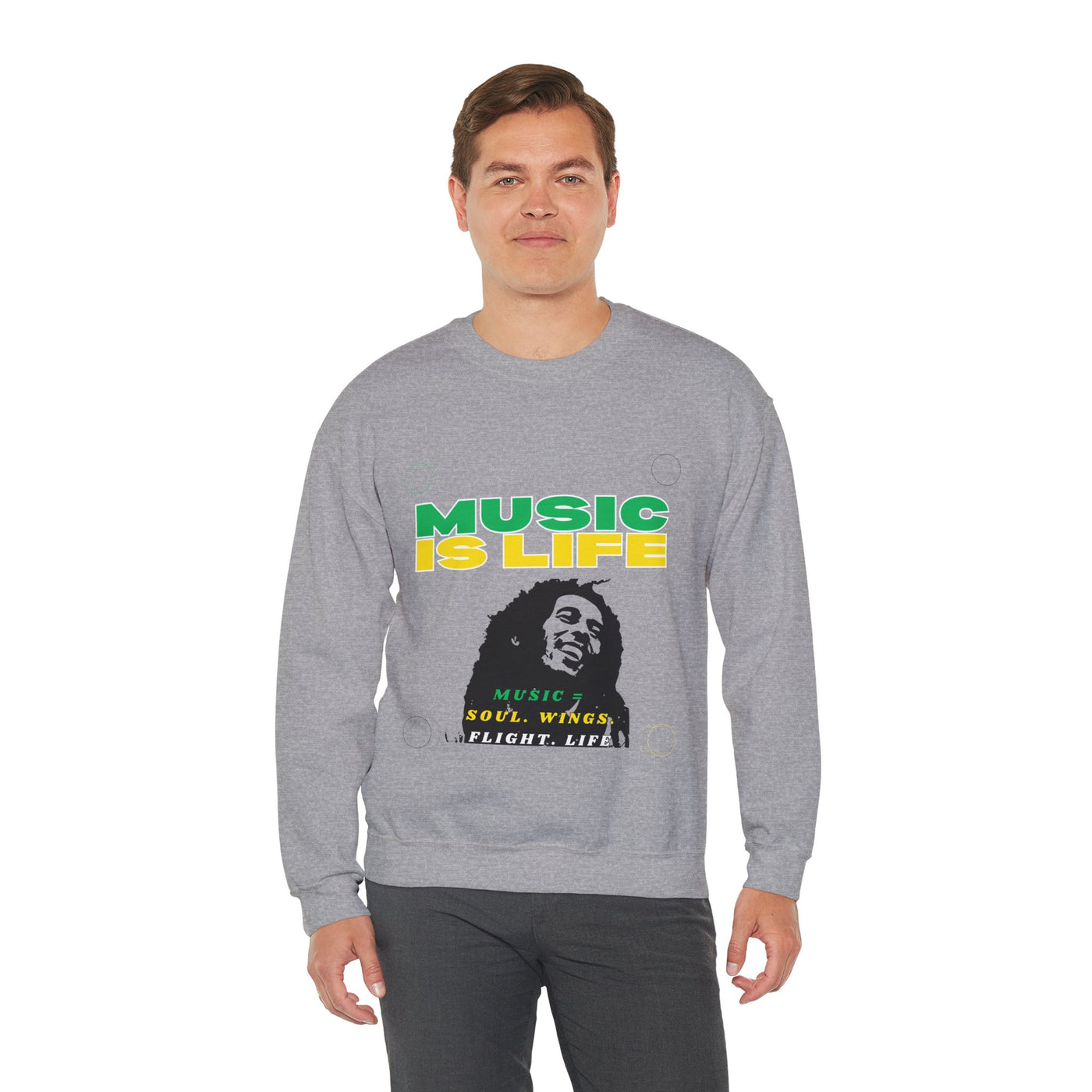 Music Is Life Bob Raggae Sweatshirt