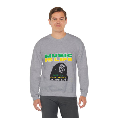 Music Is Life Bob Raggae Sweatshirt