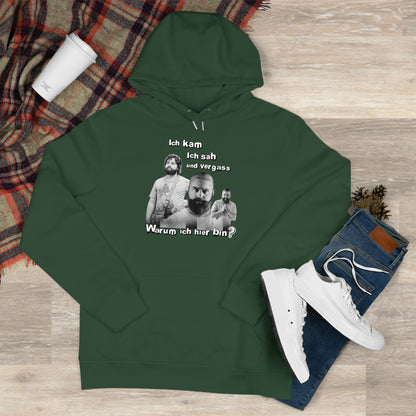 Hoodie Unisex Joke Alan Garner – I came, I saw, and I forgot – Why I am here!