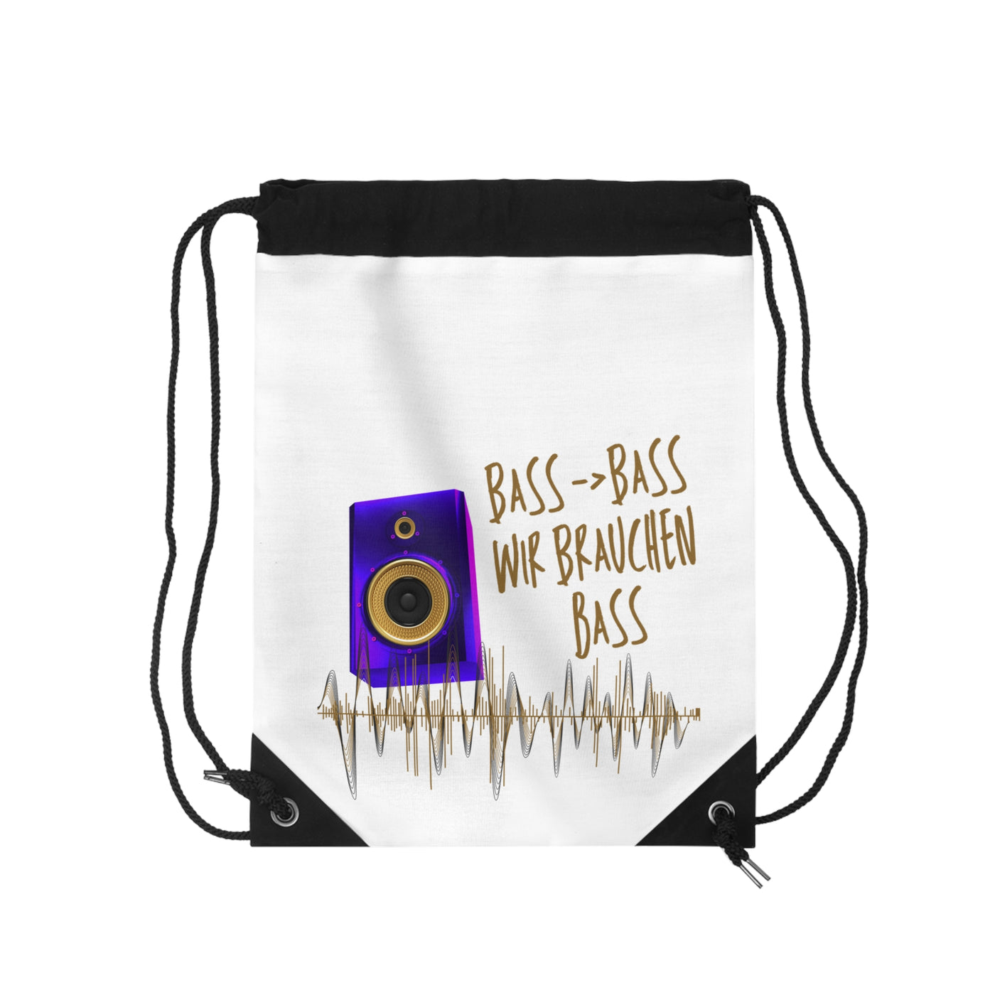 Bass Music Drawstring Bag