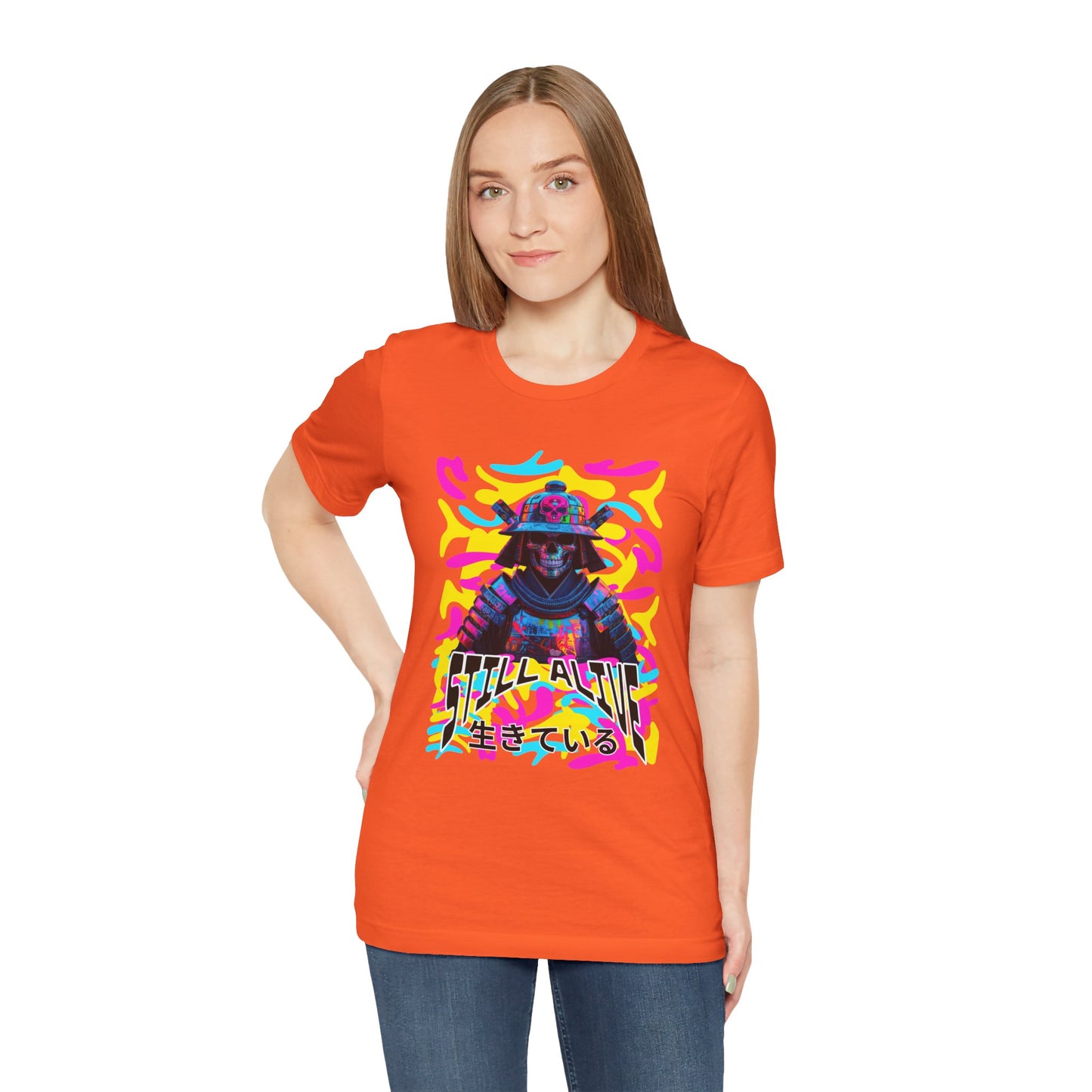 Samurai Still alive Shirt - mit Japanischer Schrift