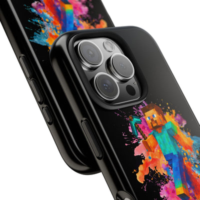 Minecraft Inspired Tough Phone Case - Handyhülle  "Bock auf anders" Colorful Gamer Design