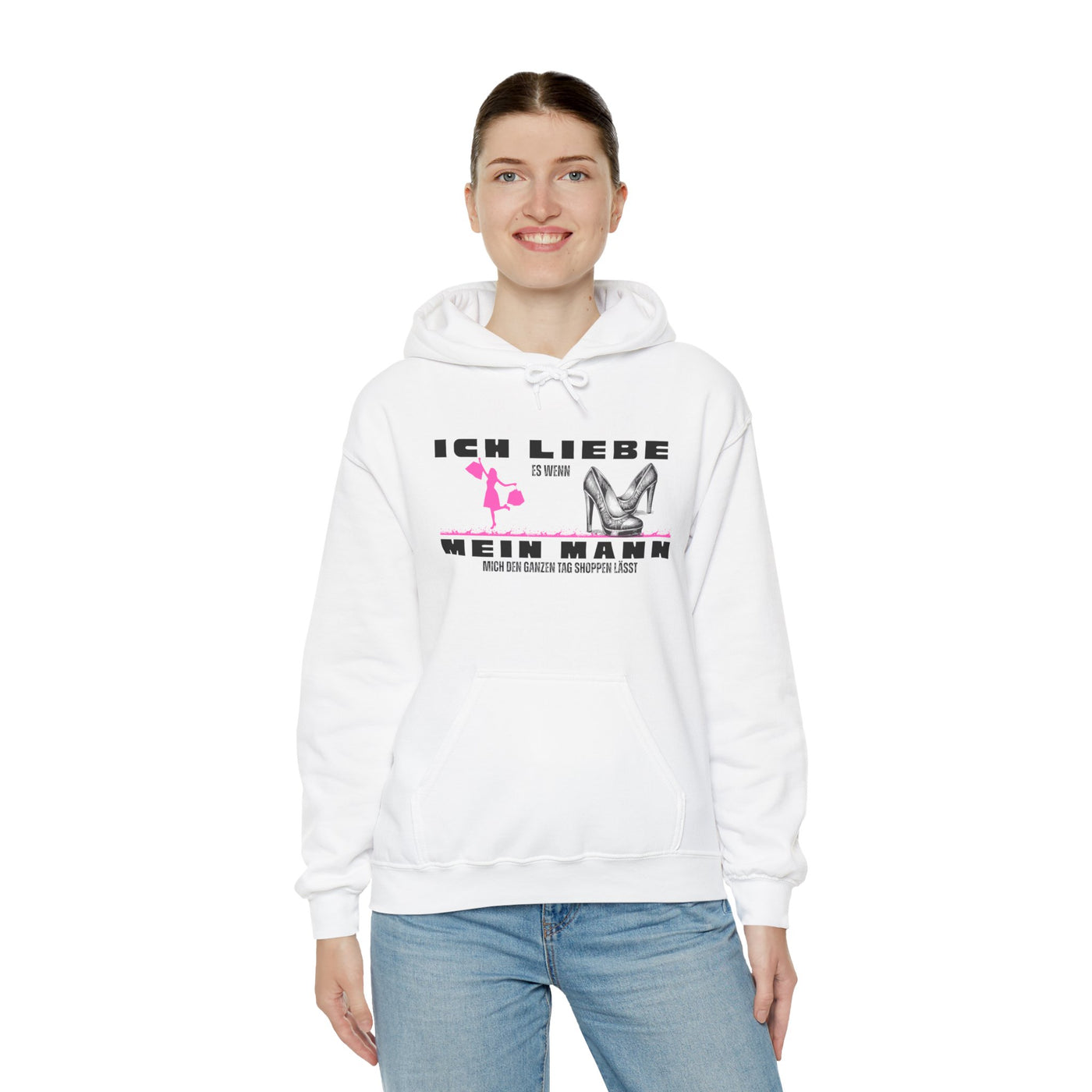 I Love Shopping Unisex Heavy Blend™ Hooded Sweatshirt 