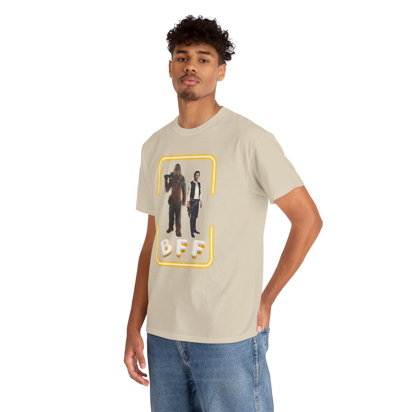 BFF Chewbacca & Han Solo Unisex Heavy Cotton Shirt