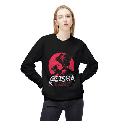 Unisex "Geisha Inside" Fleece Sweatshirt, Cozy