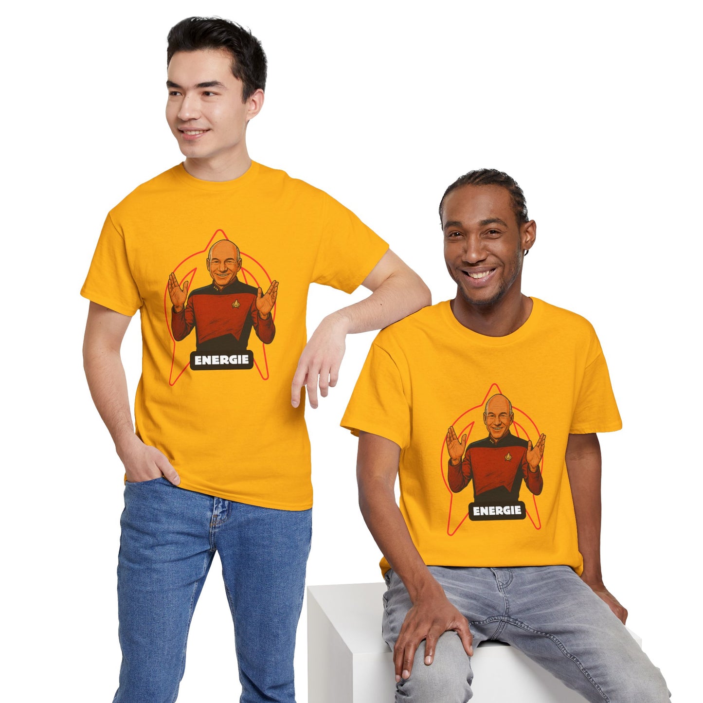 Energie Unisex Heavy Cotton Tee - Perfect for Sci-Fi Fans and Casual Wear