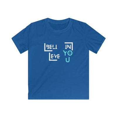 Kids Softstyle Tee - "Believe in YOU" Design for Everyday Wear