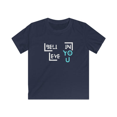 Kids Softstyle Tee - "Believe in YOU" Design for Everyday Wear