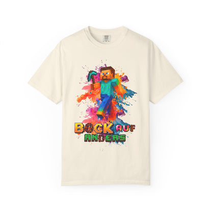 Colorful Gamer T-Shirt - Back to Different Minecraft Design